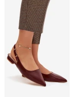 Baleríny Zlatou Bordové model 21919482 - Boto