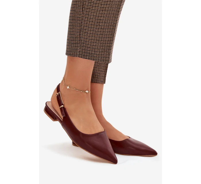 Baleríny Zlatou Bordové model 21919482 - Boto