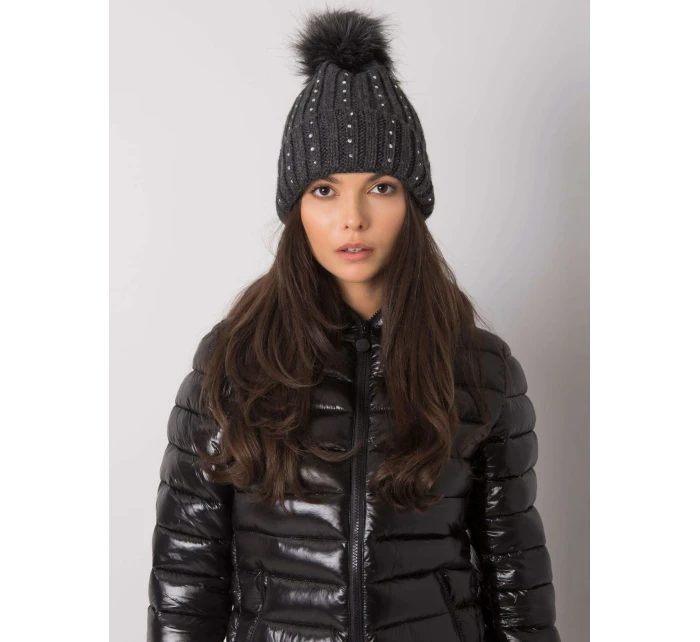 Dámská čepice.93 tmavě šedá Dámská čepice.93 tmavě šedá