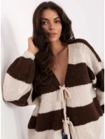 Sweter MI SW model 21334883 brązowy - FPrice Sweter MI SW model 21334883 brązowy - FPrice