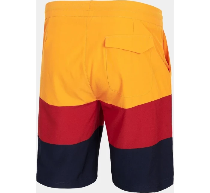 Pánské koupací šortkyH4L21-SKMT004 oranžovo-červeno-černá - 4F