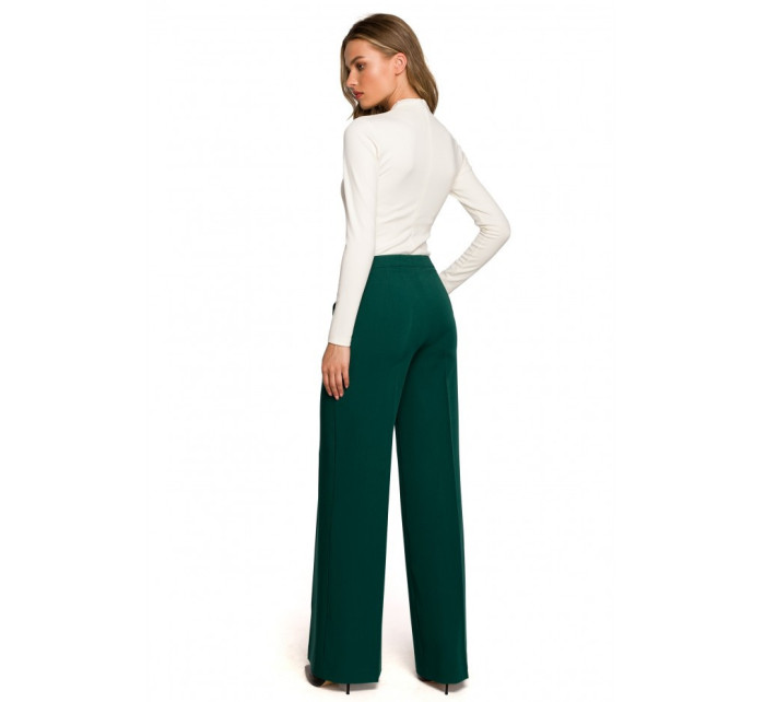 Dámské kalhoty S311 Tmavě zelená - Stylove