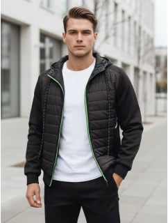 Pánská prošívaná bunda černá FashionStreet TX4394