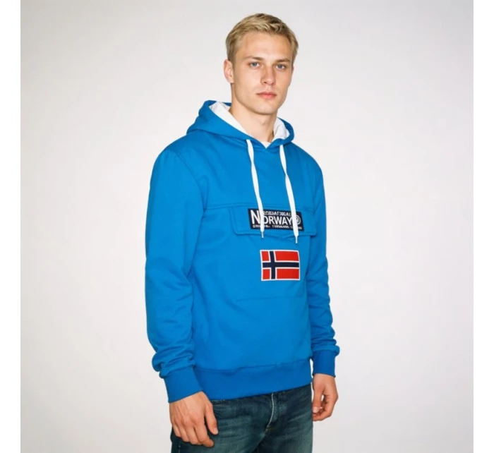 Geographical Norway Gadrien DB 054 M WW6115H/GN-Royal Blue / White mikina