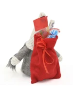 Dekorativní marshmallow s dárkovým sáčkem 15CM tmavě šedé dětské