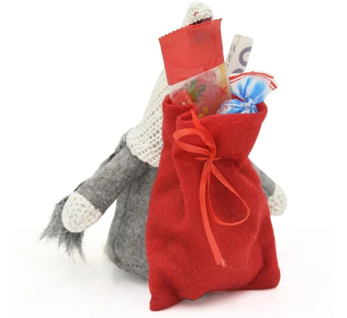 Dekorativní marshmallow s dárkovým sáčkem 15CM tmavě šedé dětské