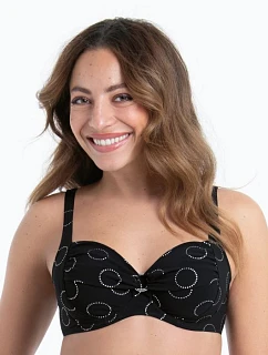 Style Elna Top Bikini - horní díl 8759-1 black - RosaFaia