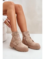 Zateplené dámské boty se béžové model 21670769 - Boto Zateplené dámské boty se béžové model 21670769 - Boto