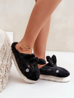 Kožešinové Pantofle S  Černé model 21680735 - Boto