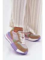 Dámské semišové tenisky na platformě Big Star – růžové Dámské semišové tenisky na platformě Big Star – růžové