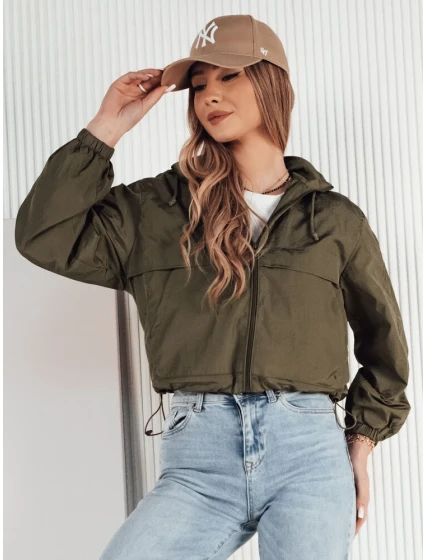 Dámská přechodná bunda s kapucí zelená Dstreet model 21974318 - FashionStreet Dámská přechodná bunda s kapucí zelená Dstreet model 21974318 - FashionStreet