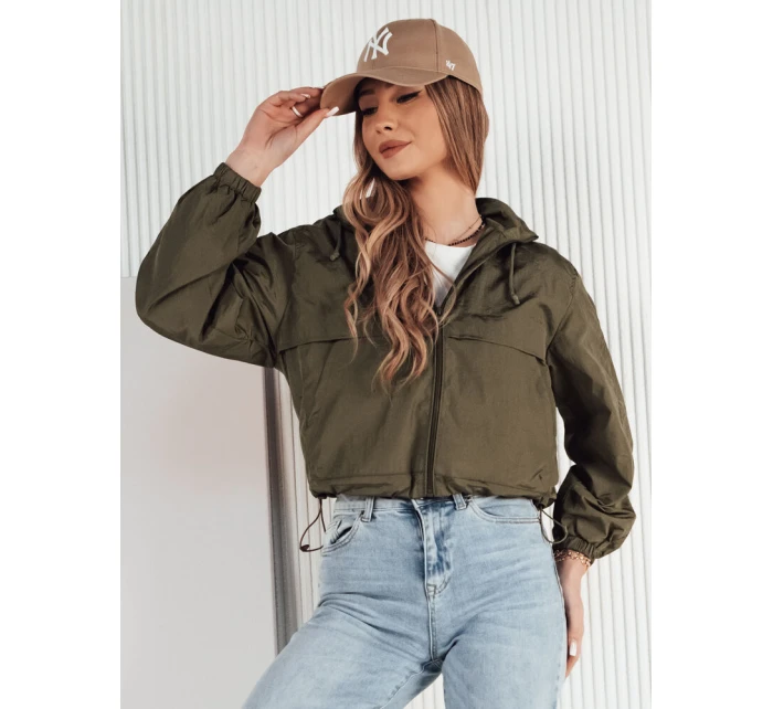 Dámská přechodná bunda s kapucí zelená Dstreet model 21974318 - FashionStreet Dámská přechodná bunda s kapucí zelená Dstreet model 21974318 - FashionStreet