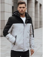 Pánská šedá zimní bunda s kapucí FashionStreet TX4900