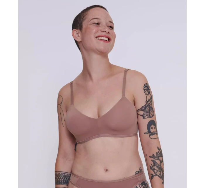 Dámská podprsenka Soft ADAPT P - BROWN - hnědá 1141 - SLOGGI