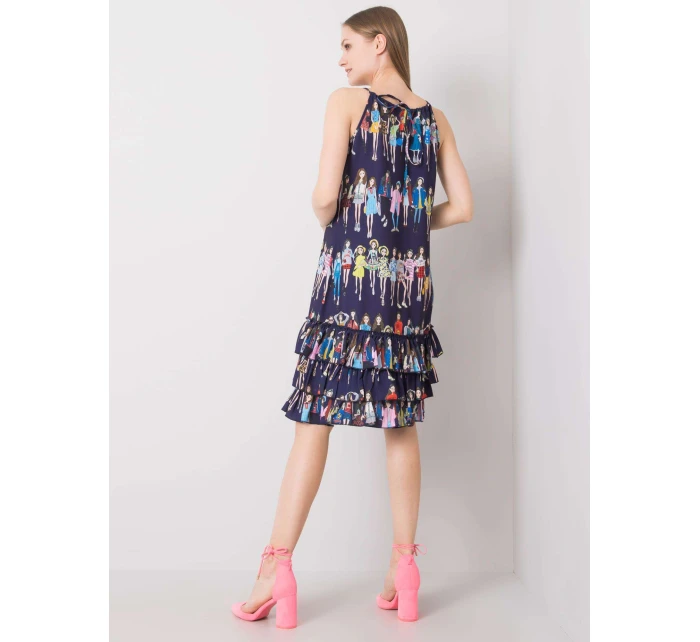 CHA šaty SK 0834.90P tmavě modré