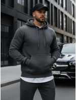 Pánská mikina s kapucí antracitová model 21961947 - Dstreet
