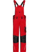 Daiber JN 1833 (25-28) Pracovní kalhoty s laclem - Strong 02.133S red/black Daiber JN 1833 (25-28) Pracovní kalhoty s laclem - Strong 02.133S red/black