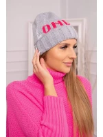 Dámská čepice London model 18752263 šedá - K-Fashion Dámská čepice London model 18752263 šedá - K-Fashion