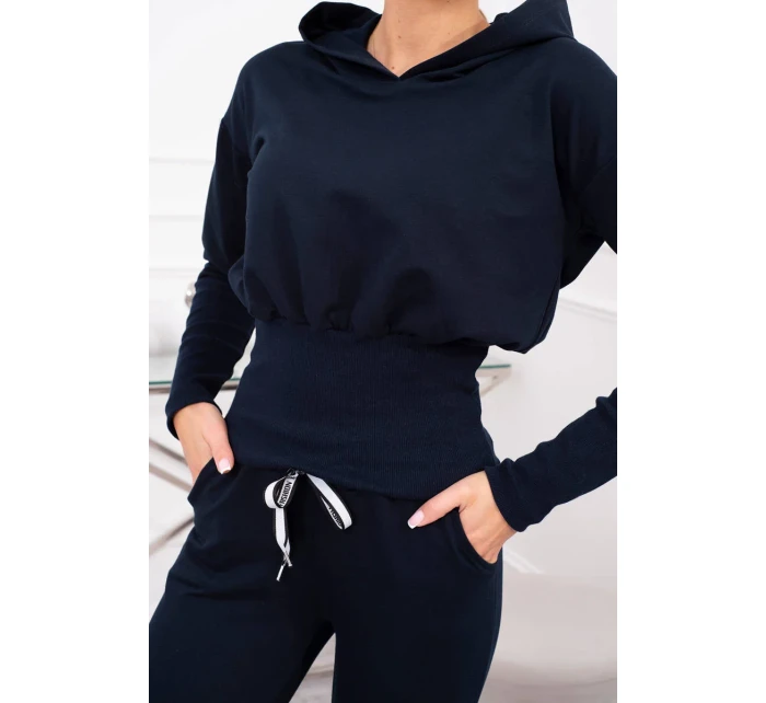 Sada s širokými žebry tmavě modrá