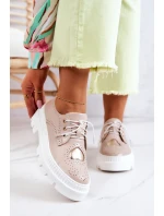 Kožené Boty S Srdce Béžová model 21577187 - Boto