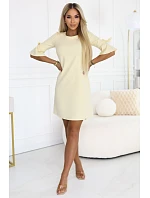 Dámské šaty 217-12 NEVA  pastelově žluté - Numoco