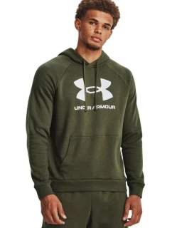 Under Armour pánská mikina Rival Fleece Logo HD olivová 1379758 390 M