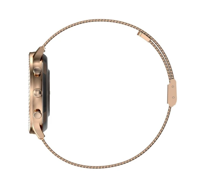 Dámské chytré hodinky VELTORI VT310-1 Zlatý náramek + růžový silikonový řemínek Dámské chytré hodinky VELTORI VT310-1 Zlatý náramek + růžový silikonový řemínek