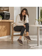 Dámské kožené sportovní polobotky na platformě,  model 22228932 - FILIPPO