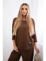 Souprava Punto Milano Winter tepláky + kalhot hnědý Souprava Punto Milano Winter tepláky + kalhot hnědý