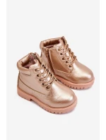 Dětské boty traperky zateplené Champagne Dexter Dětské boty traperky zateplené Champagne Dexter