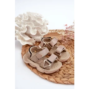Dětské sandály se zapínáním na suchý zip, béžová Orretta Dětské sandály se zapínáním na suchý zip, béžová Orretta