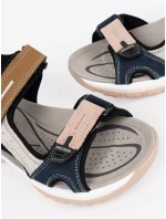 Stylové  sandály vícebarevné dámské bez podpatku