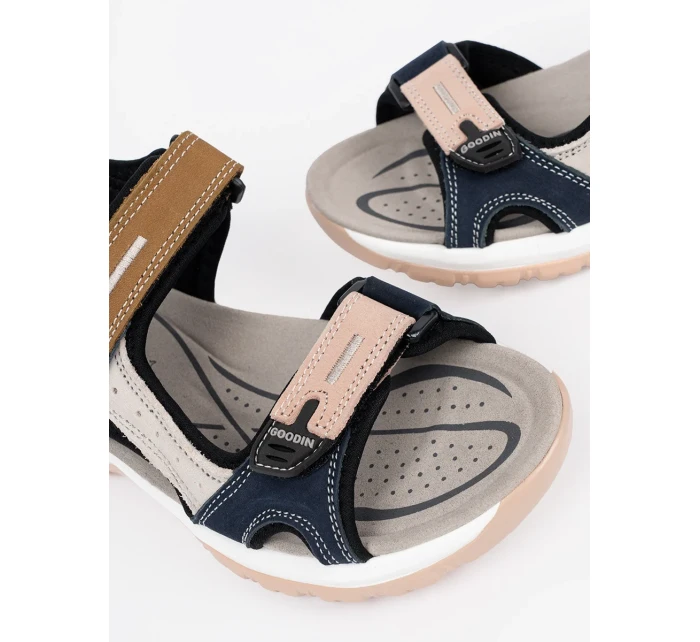 Stylové  sandály vícebarevné dámské bez podpatku