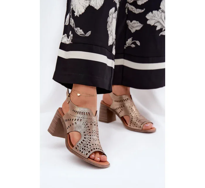 Sandály na podpatku  model 211364 Step in style