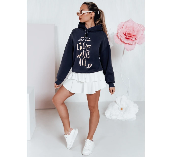 Dámská oversize mikina LOVEWILL navy blue FashionStreet BY1467