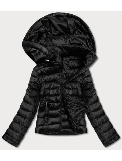 Černá dámská prošívaná bunda pro přechodné období (23M9001-392) Černá dámská prošívaná bunda pro přechodné období (23M9001-392)