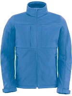 B&C Hooded Softshell /men Pánská 3-vrstvá softshellová bunda s kapucí 01.1950 azure