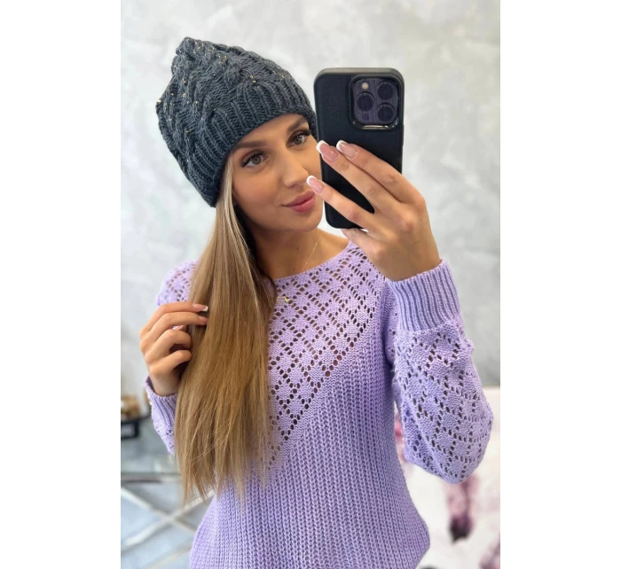 Dámská čepice Kalina K362 tmavě šedá Dámská čepice Kalina K362 tmavě šedá