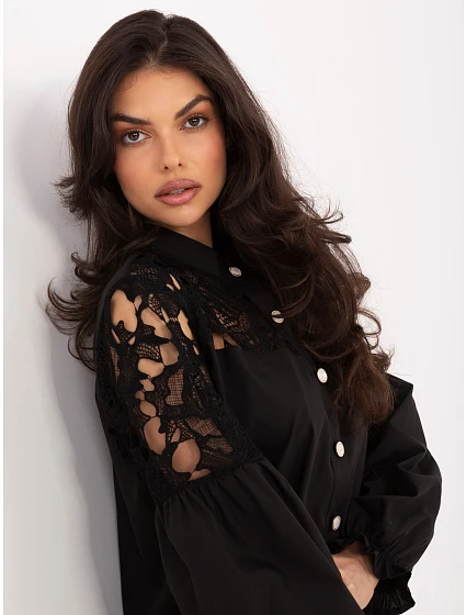 Koszula LK KS model 22097767 czarny - FPrice Koszula LK KS model 22097767 czarny - FPrice