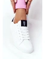 Dámské módní tenisky Big Star - bílé/černé Dámské módní tenisky Big Star - bílé/černé