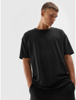 Unisex bavlněné tričko 4FAW23TTSHU0885-20S černé - 4F