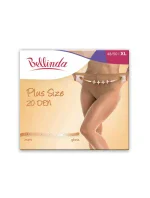 Punčochové kalhoty pro nadměrné velikosti PLUS SIZE 20 DEN - BELLINDA - almond
