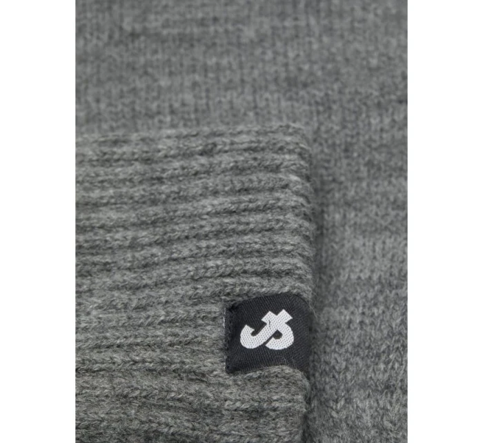Pletené rukavice Jack & Jones model 21815813 GREY MELANGE - Jack&Jones Pletené rukavice Jack & Jones model 21815813 GREY MELANGE - Jack&Jones