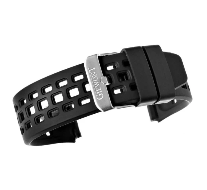 Řemínek pro chytré hodinky GIEWONT GW440 GWP440-1 - silikonový černý Řemínek pro chytré hodinky GIEWONT GW440 GWP440-1 - silikonový černý