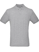 B&C Inspire Polo /men_° Pánské piqué polo z bio bavlny model 22528023 heather grey B&C Inspire Polo /men_° Pánské piqué polo z bio bavlny model 22528023 heather grey