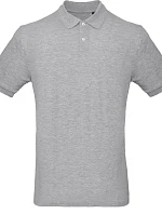 B&C Inspire Polo /men_° Pánské piqué polo z bio bavlny 01.0430 heather grey