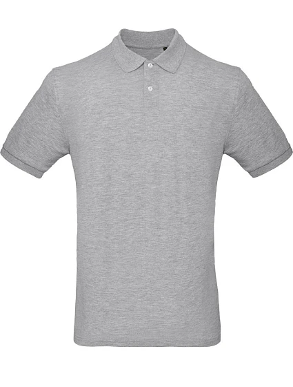 B&C Inspire Polo /men_° Pánské piqué polo z bio bavlny model 22528023 heather grey B&C Inspire Polo /men_° Pánské piqué polo z bio bavlny model 22528023 heather grey