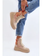 Vysoké Semišové Tenisky Bežové model 21650673 - Boto Vysoké Semišové Tenisky Bežové model 21650673 - Boto