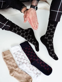 Vzorované pánské ponožky CC Černé