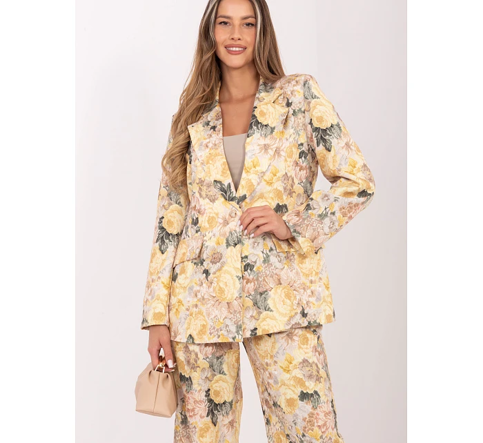 Marynarka IT MA model 22074616 żółty - FPrice Marynarka IT MA model 22074616 żółty - FPrice